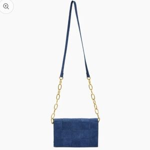 Like dreams Hailey Woven Suede crossbody bag
